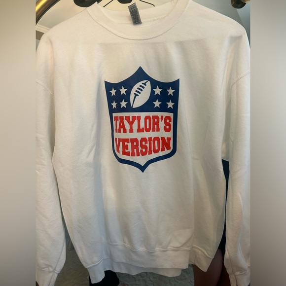 Other - White Taylor Swift “Taylors Version” Football Sweater